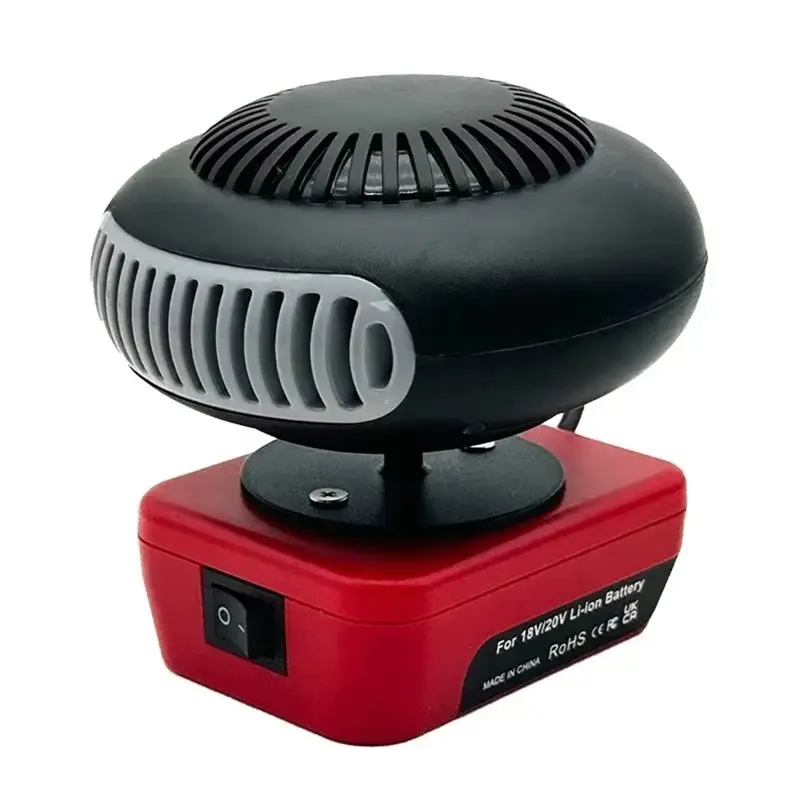 

AA51 Портативный электрический вентилятор теплого воздуха для литий-электроинструмента, двухрежимный, функция горячего и холодного ветра для наружного использования в помещении