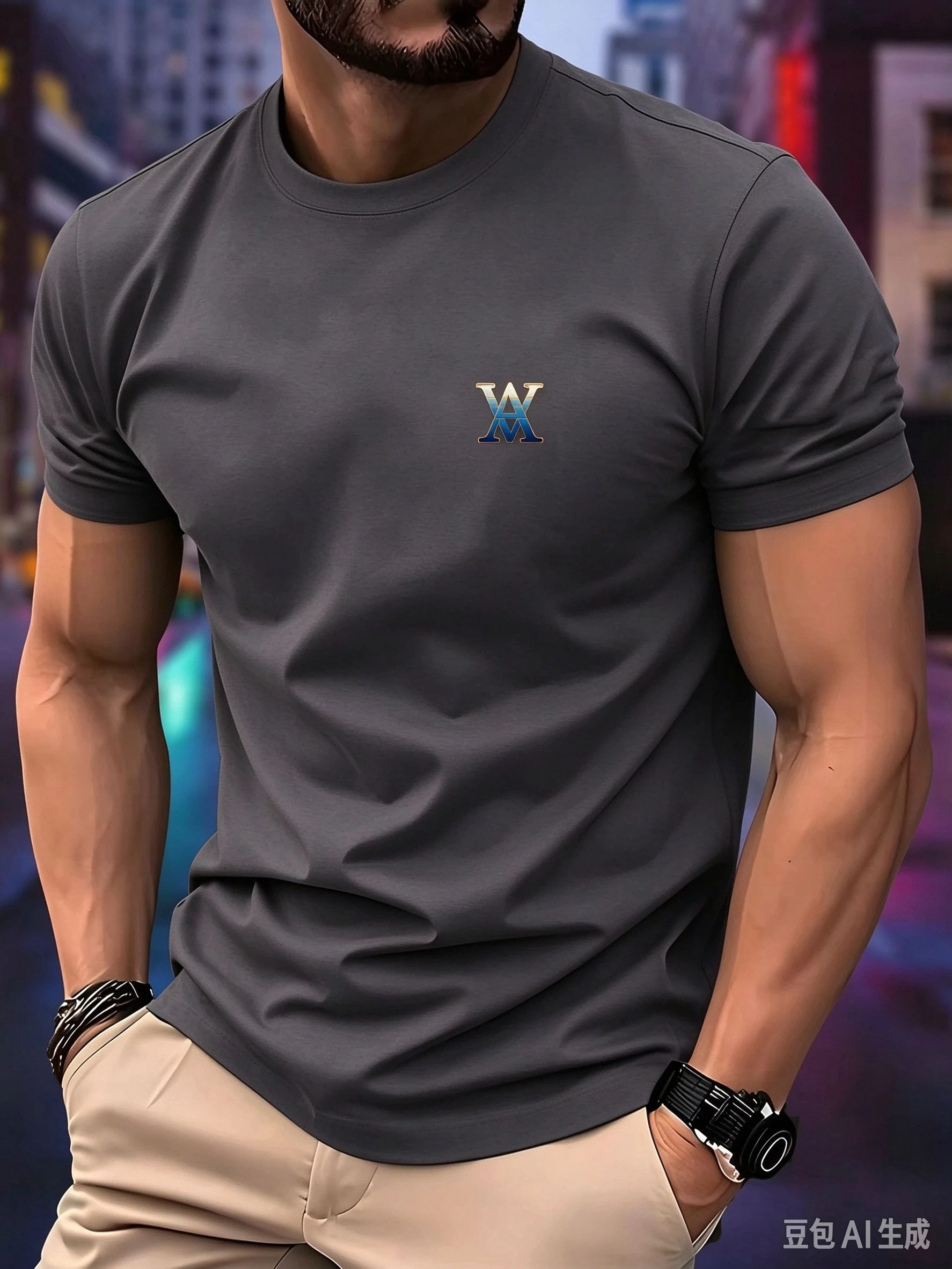 2026 New Summer Men's Women Loose Trendy Brand Printed Casual Fashion Round Neck Comfortable European Size Short-sleeved T-shirt