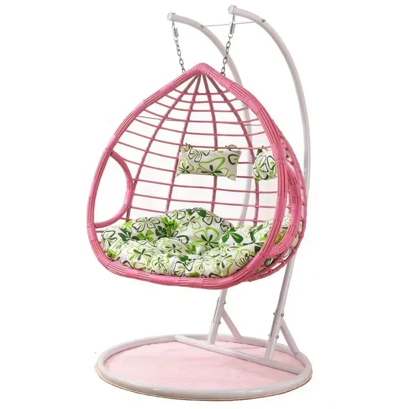 Basket Chair Home Indoor Swing Rattan Rocking  Balcony Outdoor Double Net Celebrity Bird's Nest