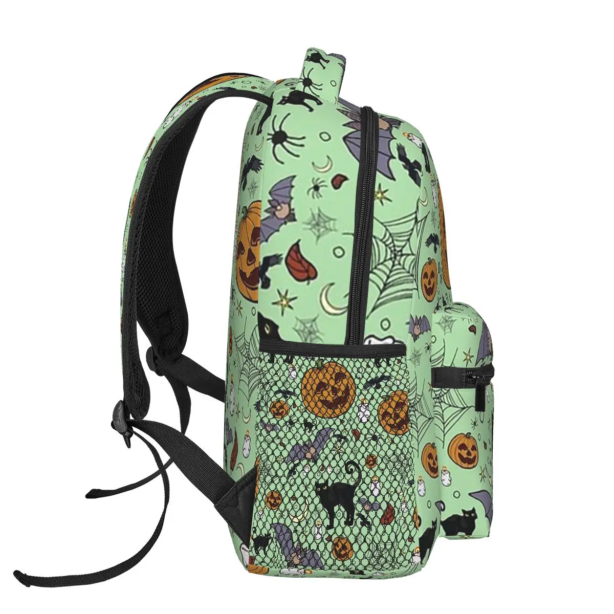 Halloween-Rucksäcke für Jungen und Mädchen, Büchertasche für Studenten, Schultaschen, Cartoon-Laptop-Rucksack, Umhängetasche, große Kapazität