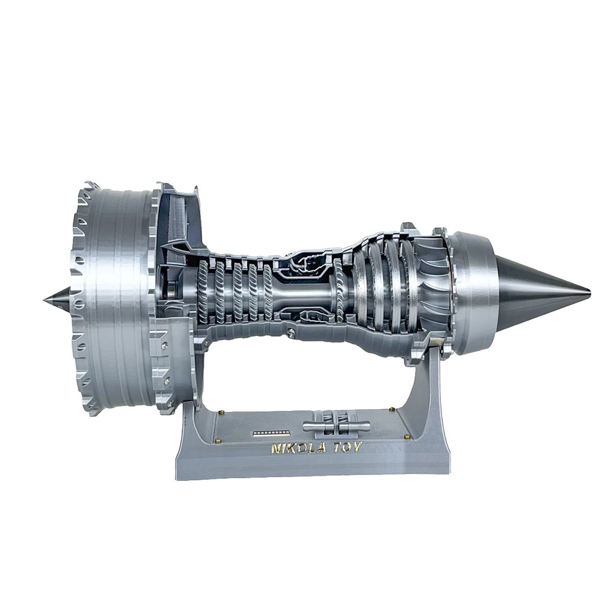 Turbofan Motor Model Aircraft, Modelo 3D, entusiasta profissional plástico, Decoração Collectibles, tamanho médio, 46cm