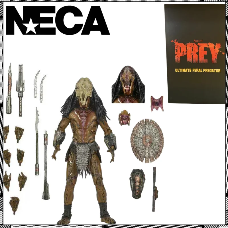 

100%Original Neca 51725 Predator Prey Ultimate Feral Predator 7 Inch Action Christmas Gifts Figure Collection Model Toys