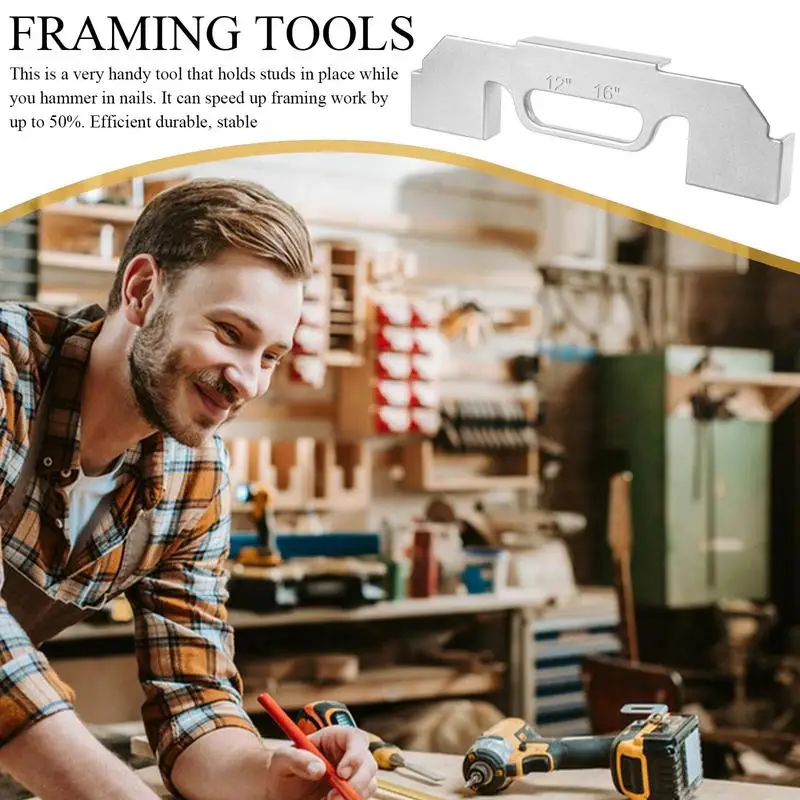 Framing Tools Wall Stud Framing Tool Metal Precision Framing Spacing Tool 12 Inch 14 Inch 16 Inch On-Center Stud Master Layout