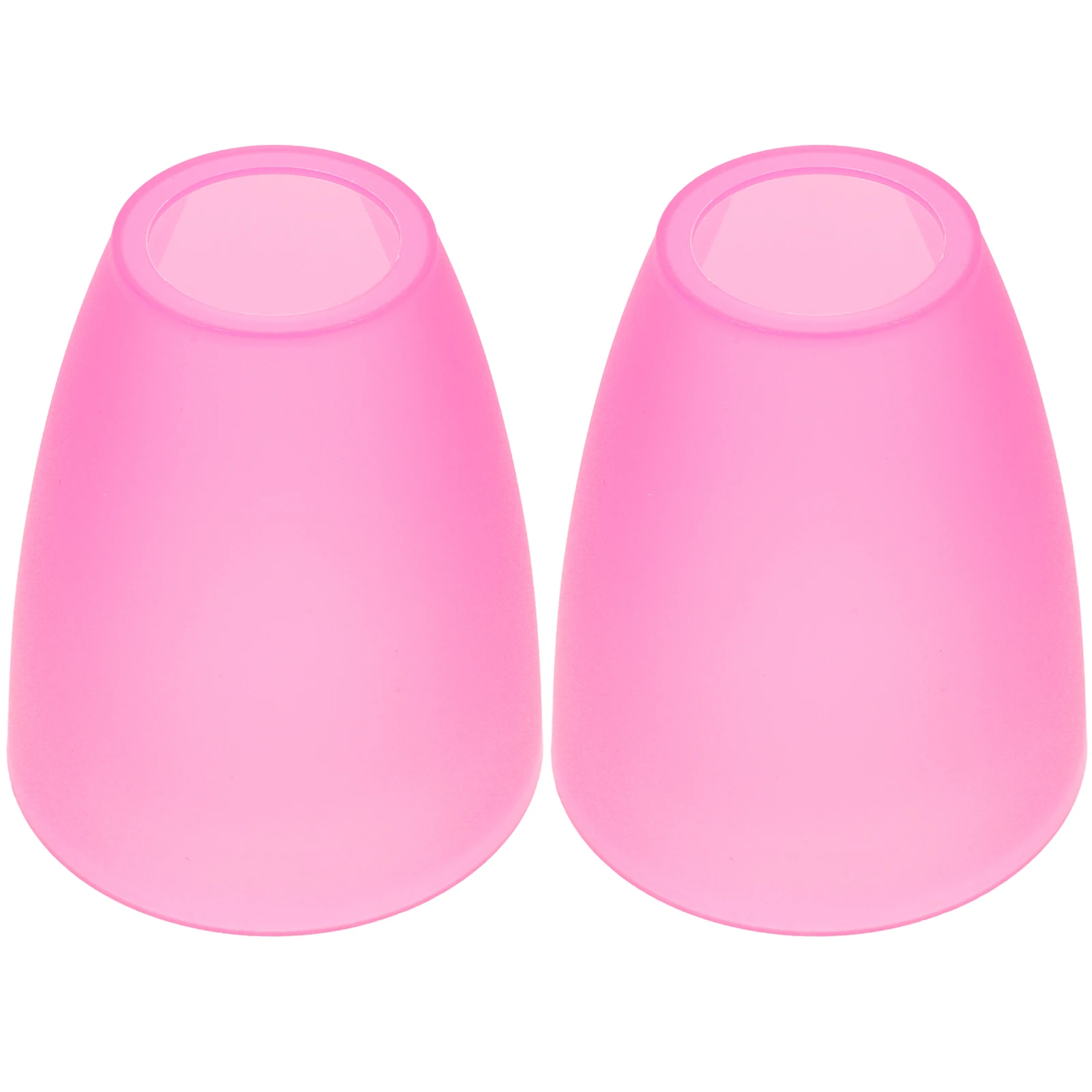 2pcs Plastic Lampshade Round Pendant Light Covers Replacement PP Bulb Shades for Indoor Decorative Lighting Bathroom Kitchen