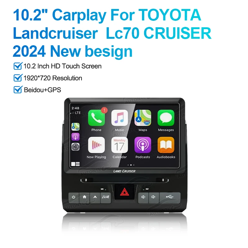 New Design Car Android Carplay Car Dvd Player For Toyota Land Cruiser 70 75 76 LC70 LC75 LC76 07-24 Navigation Multimedia Stereo