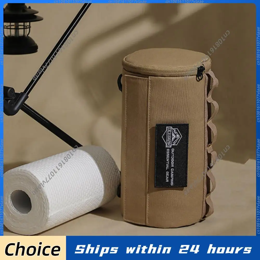 New Outdoor Tissue Case Roll Paper Storage Bag Portable Tissue Cover Organizer Waterproof Camping Hanging Napkin Holder