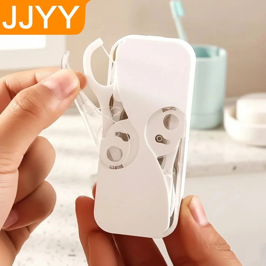 

Портативный мини-диспенсер для зубной нити, выдвижной контейнер для хранения, удобный для путешествий, инструмент для ухода за полостью рта