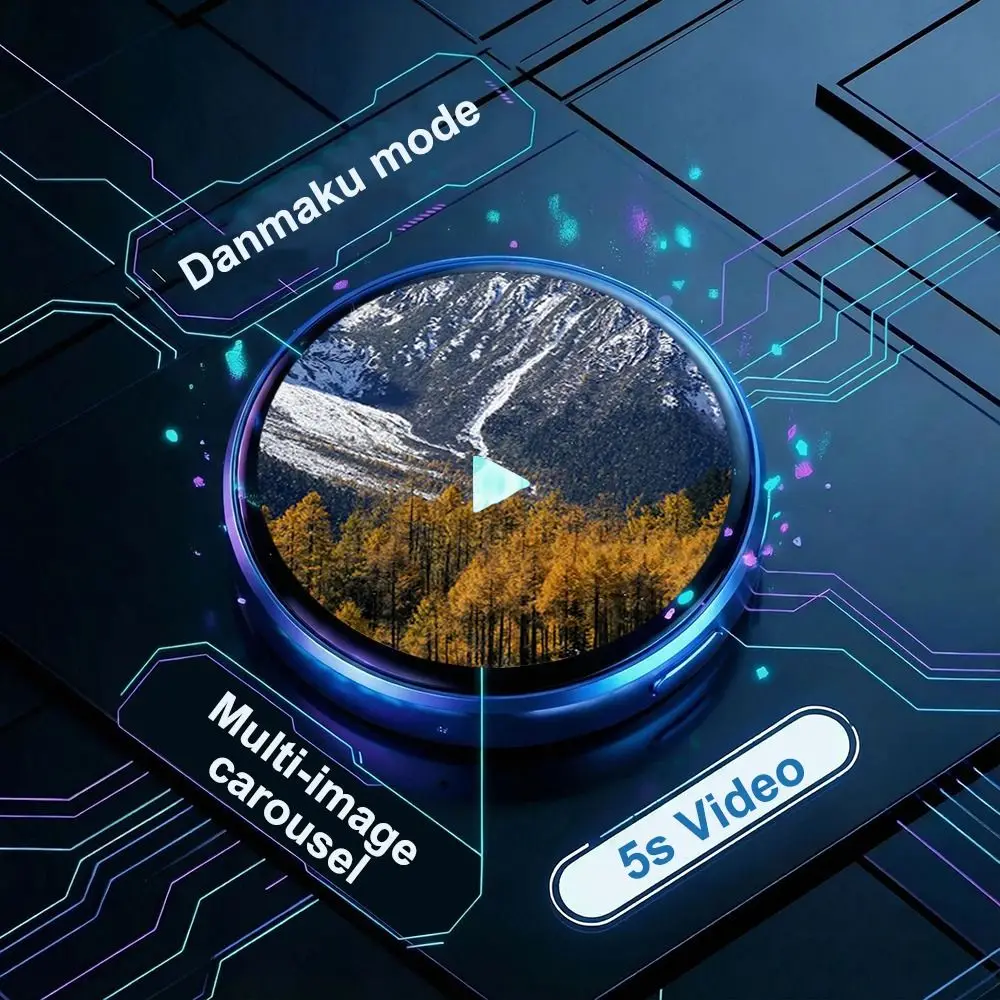 Smart Bluetooth Electronic Display Badge 7 Color LED Changing Images LED Badge Two-Dimensional App Control Digital Dynamic Badge
