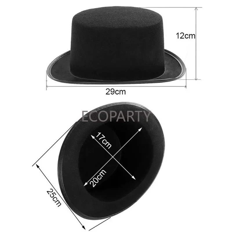 Retro Gothic Men Steampunk Period Crow Hat Cosplay Halloween Women Gear Feather Nonwoven Mini Hat Magician Hat Stage Performance