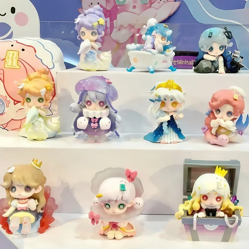

New Blind Box Ghost Keeno Third Generation To The Sea Breeze Wish Series Mystery Box Trend Play Desktop Ornaments Toys Gifts