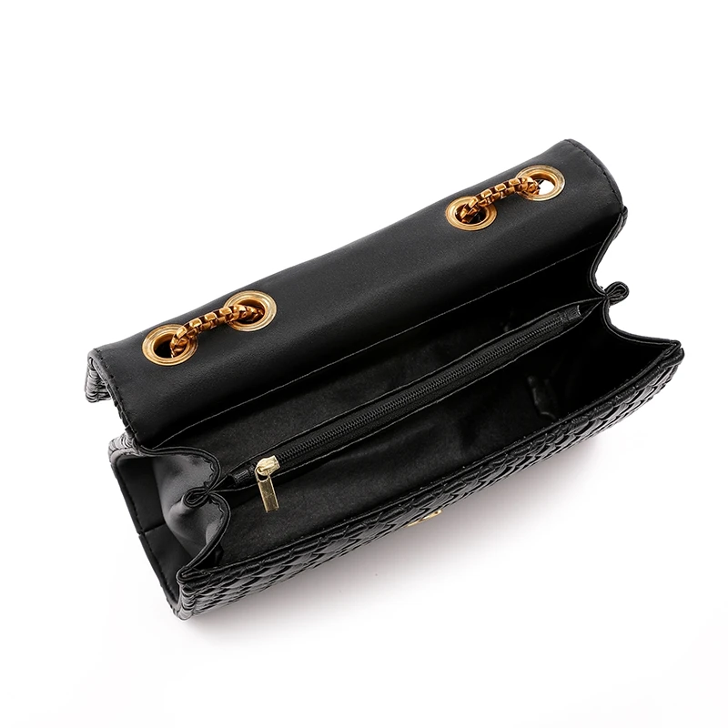 2024 NEW Fashion Ladies Crocodile Flap Bag Designer Handbags Women Bags Black Small Day Clutch Gold Chain Girls Crossbody Bags