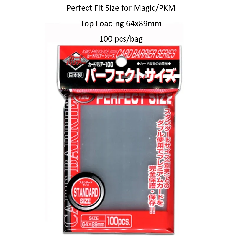 64x89mm Card Sleeve Barrier Board Game Japanese Protector Trading Card PKM Super Hard Perfect Fit Standard Transparent Outer