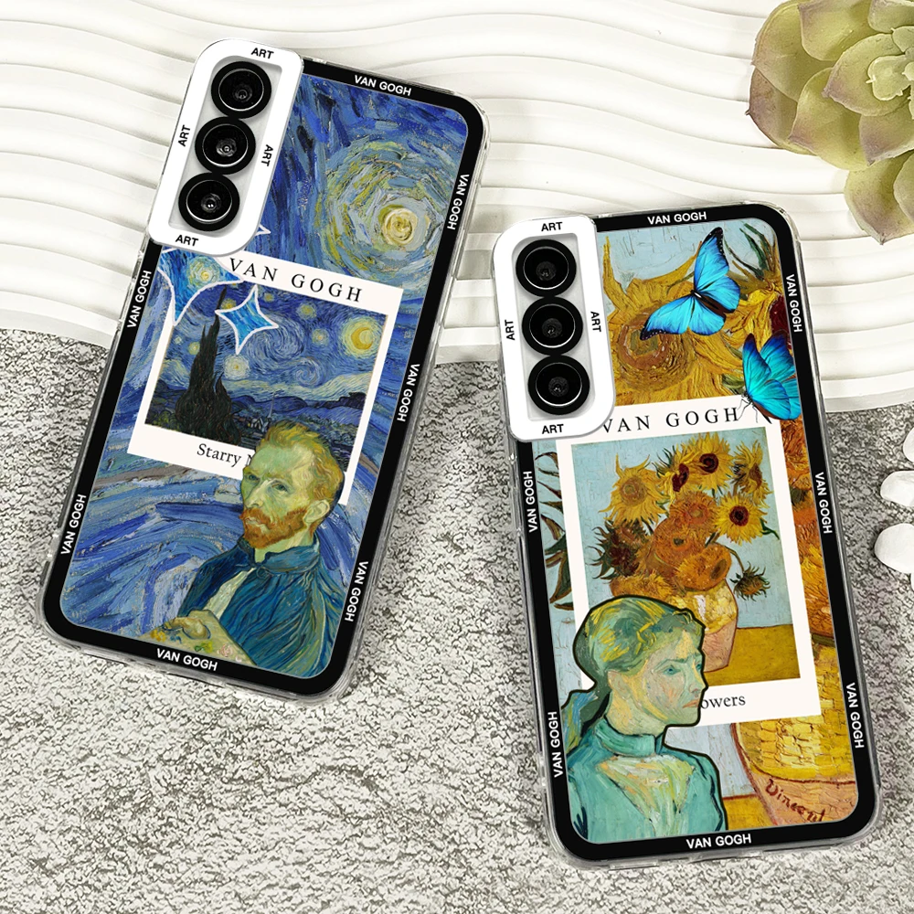 Case For Samsung Galaxy S20 S21 S22 S23 A13 A21s A32 A33 A50 A52 A53 A73 A54 A14 Soft Cover Van Gogh Art