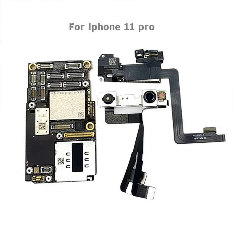 Full Working For iPhone 11 11pro Max Motherboard With Face ID 64GB 128GB 256GB Logic board 100% Original Unlocked Mainboard