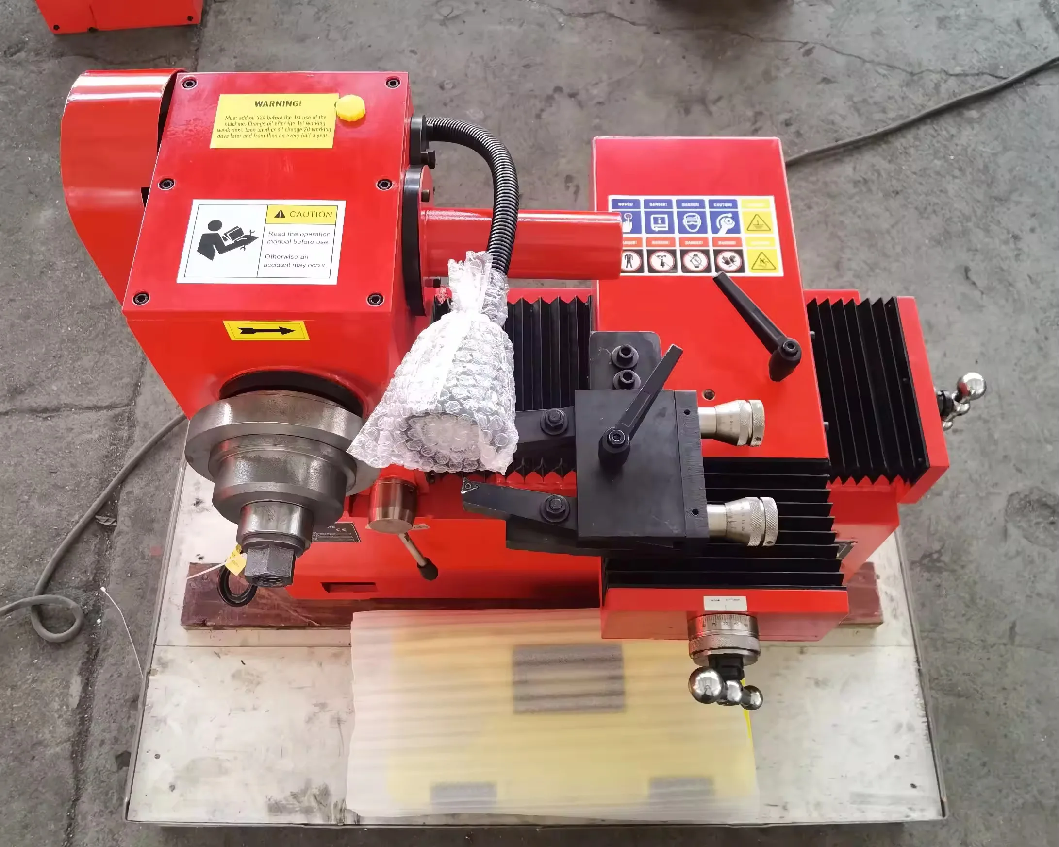 

C9335A Upgraded with LINEAR Rail & Cover Car Brake Disc Lathe Machine Repair Machine Vertical Light Duty Metal