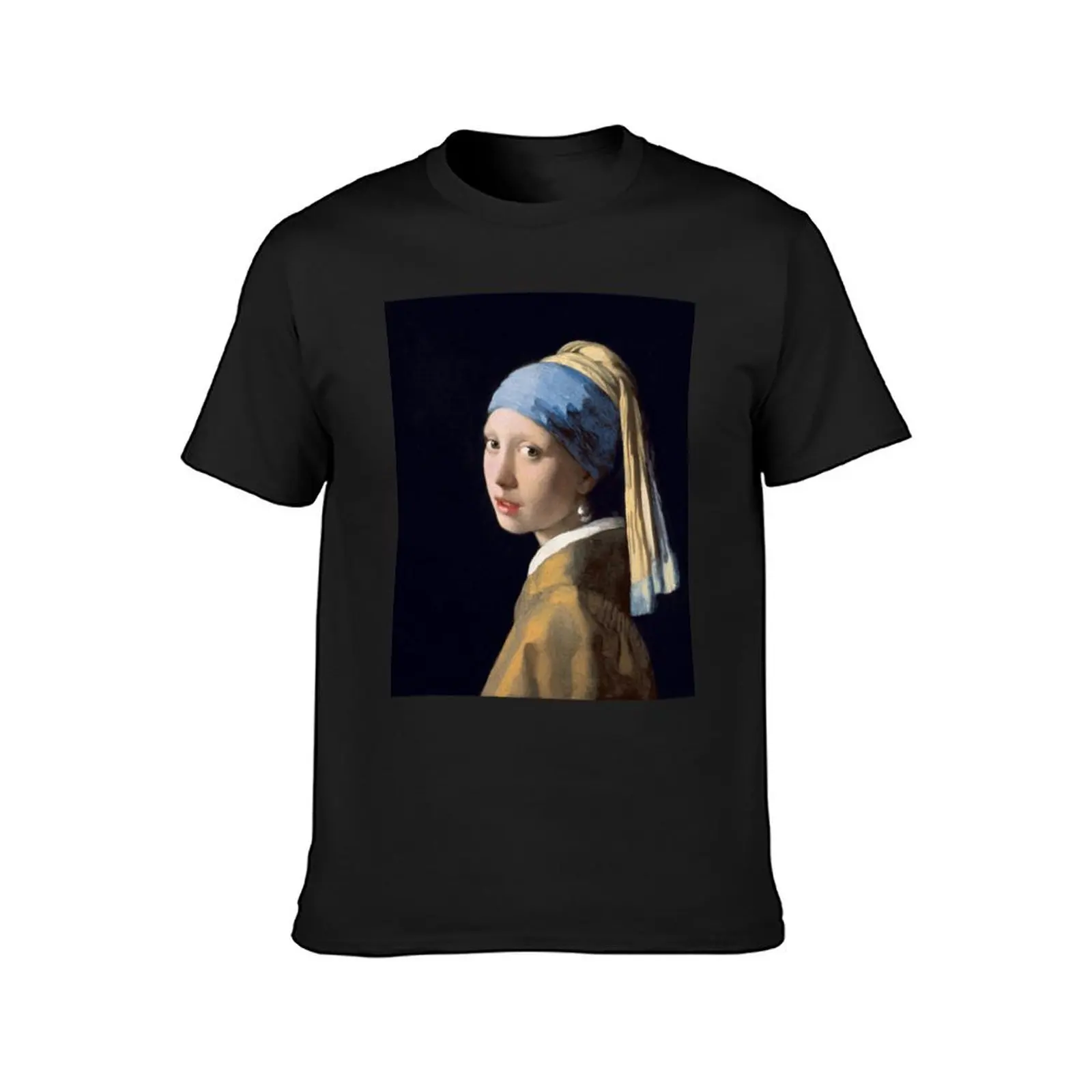 Johannes Vermeer - Girl with a Pearl Earring T-Shirt oversized plus sizes tees mens t shirts casual stylish