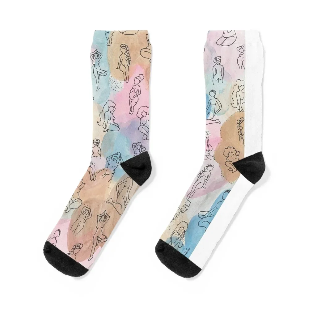 

Body positive inclusive art Socks Hiking boots Antiskid soccer Stockings compression shoes Socks For Men Women's