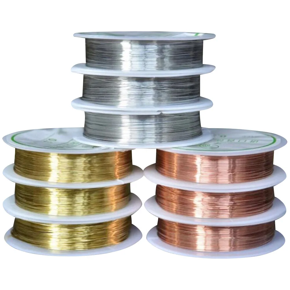 Jewelry Wire Craft Wire Tarnish Resistant Jewelry Beading Wire Copper Beading Wire for Jewelry Making Supplies and Crafting