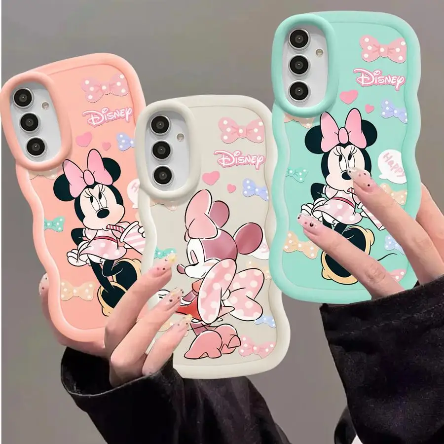 Disney Minnie Mouse Phone Case for Samsung Galaxy A20 A20s A30s A50 A02s A03 Core A04 A05s A11 A13 A14 A15 A21s A51 4G 5G Cover