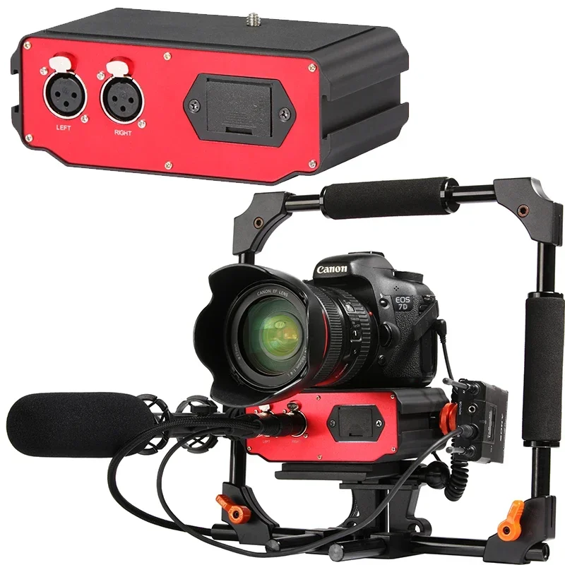 Saramonic SR-AX107 XLR Microphone Audio Mixer Adapter Preamplifiers Phantom Power for DSLR  Nikon  Camcorders - Image 6