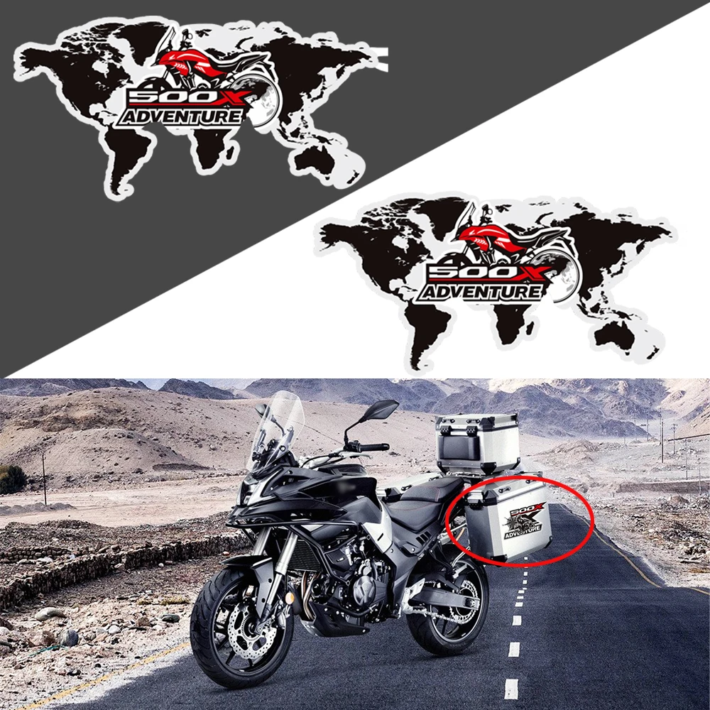 

For Honda CB500X CB 500 X 500X Trunk Luggage Panniers Aluminium Cases Emblem Logo Stickers Decals Protector