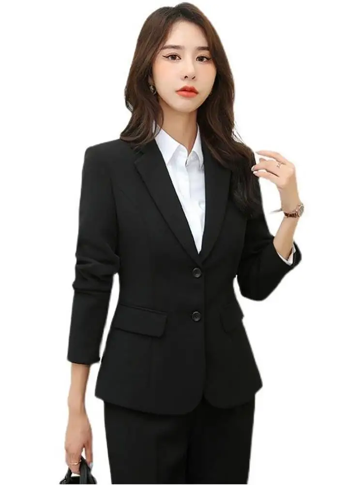 

Женский комплект костюма Slim Fit Long Sve на осень-зиму, рабочая одежда для интервью, Bla Jaet Cleanfit Sle Office Cl...