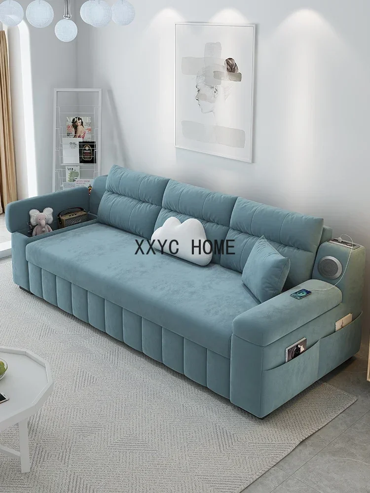 

New sofa bed, foldable dual-purpose balcony, multifunctional bed, living room, small unit, expandable bed