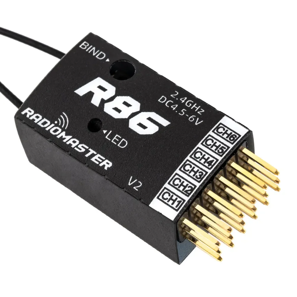 Receptor Radiomaster R84 R86 R86C R88 V2, Compatible con PWM Sbus