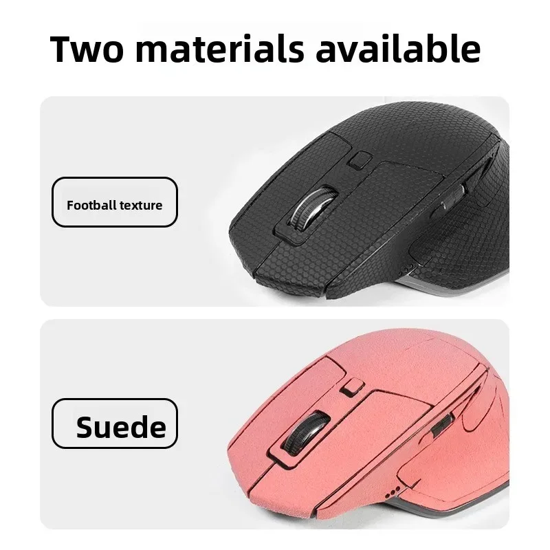 Adesivo antiderrapante de camurça ergonômica para Logitech MX Master 3 – Cobertura completa absorvente de suor, antiarranhões para trabalho e jogos
