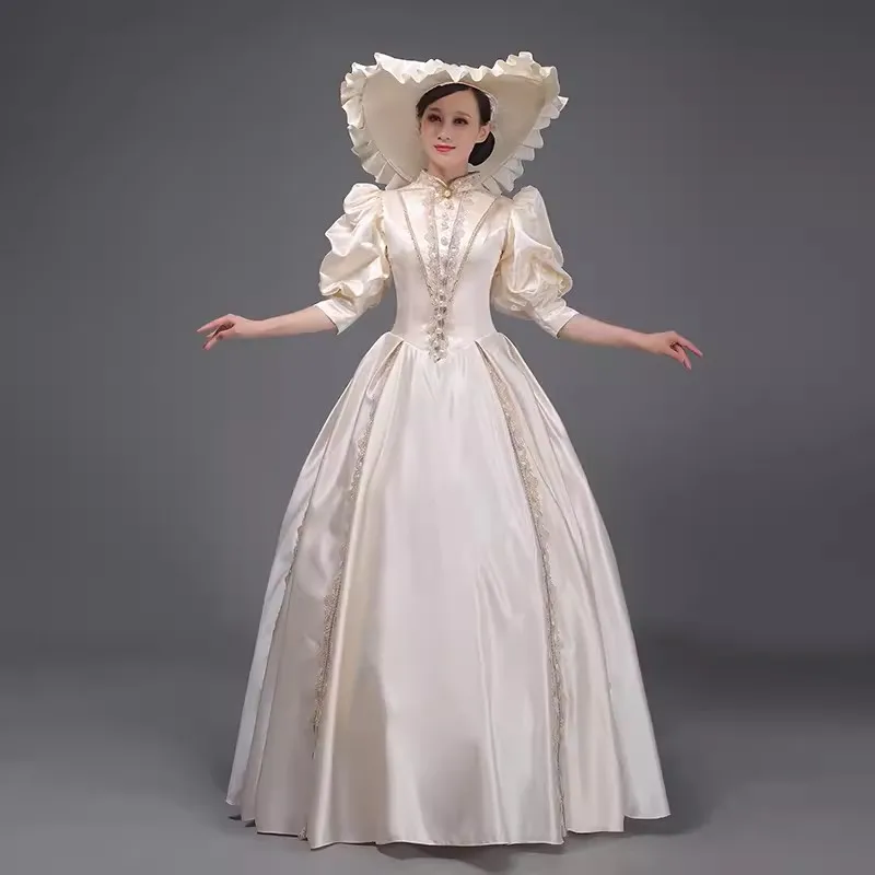 Victoria Medieval Renaissance Trang Phục Váy Marie Antoinette Rạp Hát Tại Bóng Gown với chiếc mũ