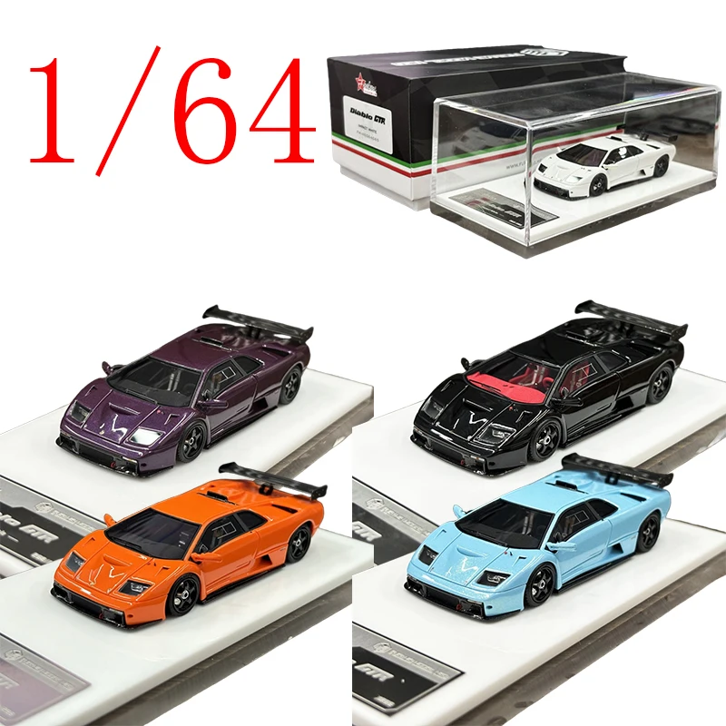 

FuelMe литой под давлением масштаб 1/64 Lamborghini, модель автомобиля из смолы Lamborghini Diablo GTR, игровые транспортные средства, игрушки для мальчиков, подарок, оригинальная коробка