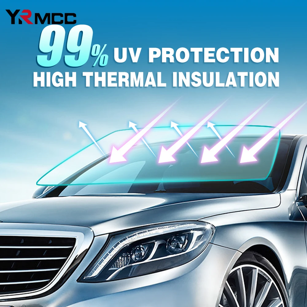 Car Window Films 1.9-71% Sun Shade Sticker Windows Glass Tint 50cmx300cm for Auto Solar Foils UV Protector Foils Window Tint Fil