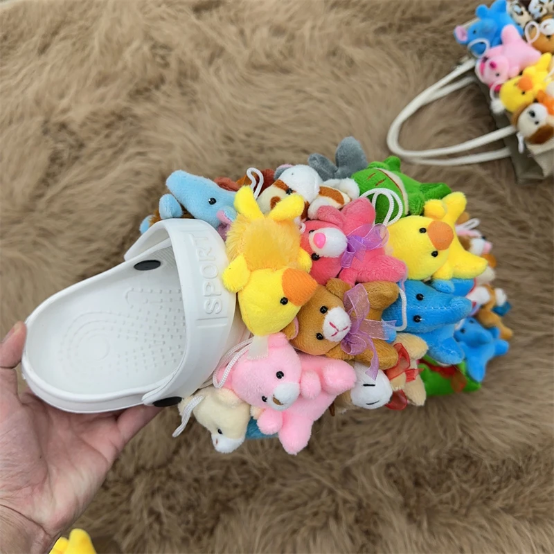 Women Teddy Bear Plush Slippers Cartoon Cute Bear House Slipper Summer  Furry Faux Fur Slides Woman Furry Flip Flop Shoes