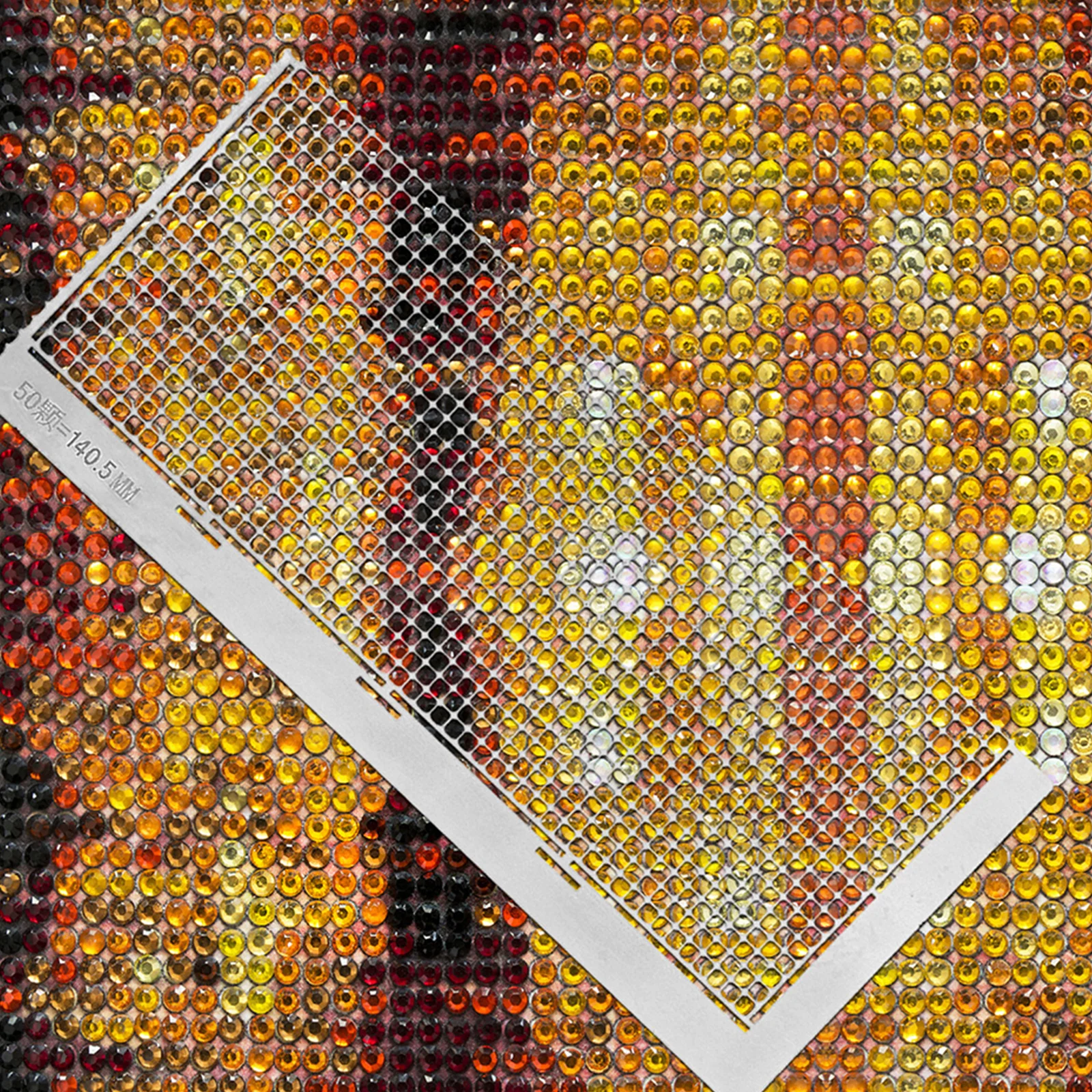 

2Pcs Diamond Art Tools Stainless Steel Mesh Ruler for Precise Rhinestone Placement DIY Craft Accessory Bead Embroidery Painting