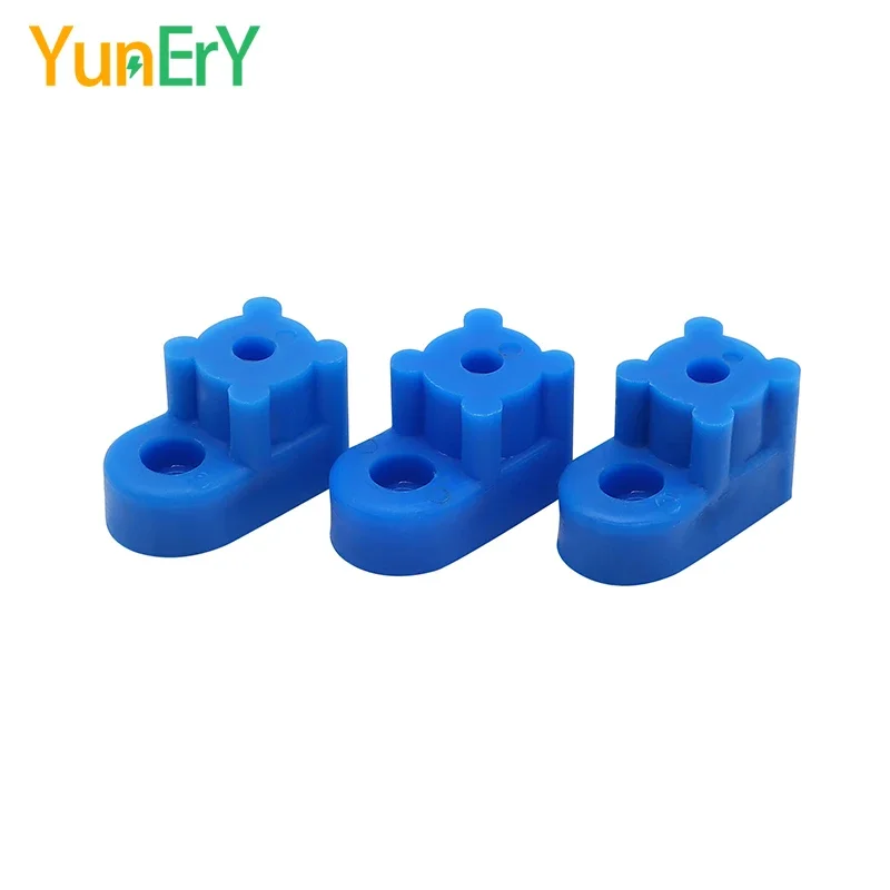 2 PCS Insulated Screw Base Grounding Copper Bar Bracket Distribution Cabinet Terminal Neutral Bar Plastic Support Gasket