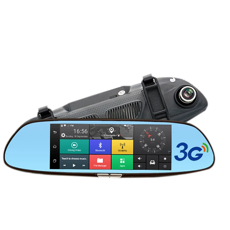 

4G 7 Inch Car Dvr Mirror Camera Android 5.0 Wifi Gps Full Hd 1080P Video Recorder Dual Lens Registrar Rear View Dvrs Dash