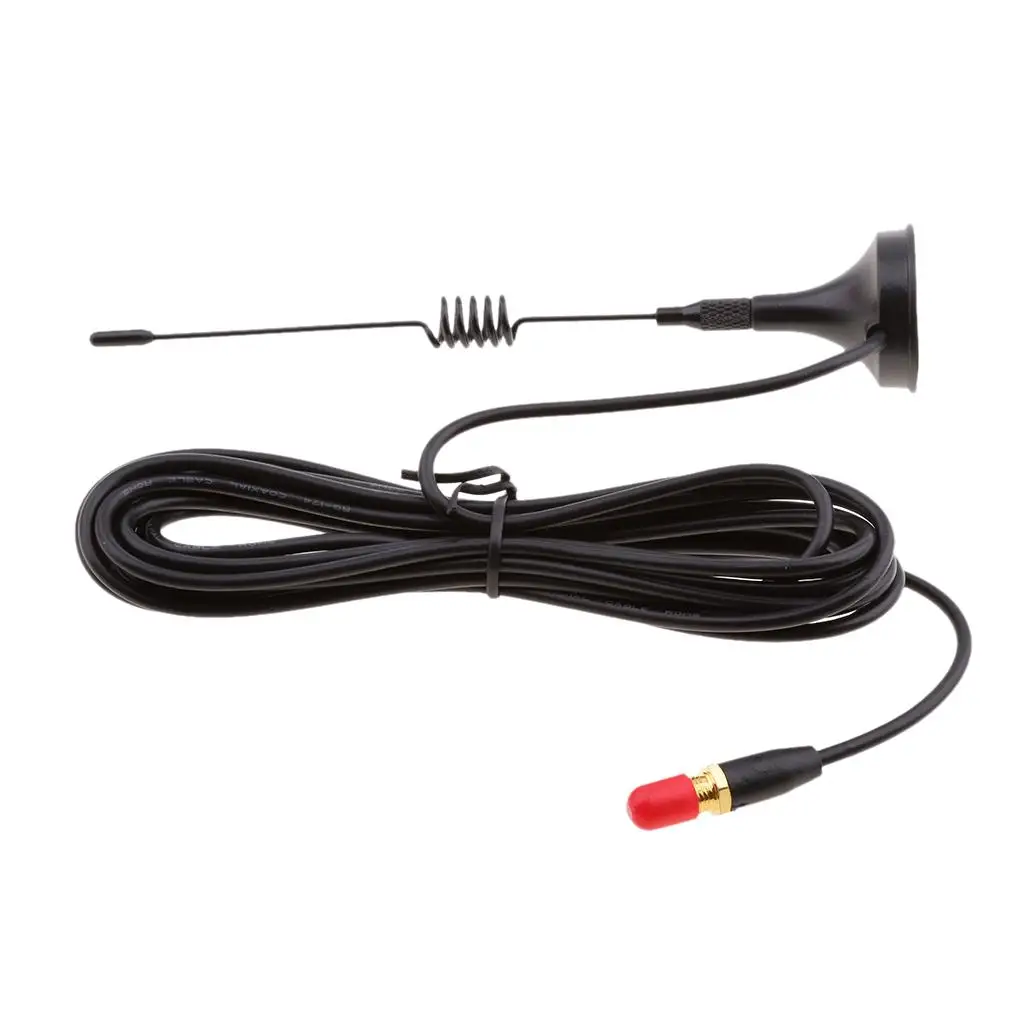 Dual Band Antenna Booster Magnetic Base Sma-female Black Wire for WOUXUN Long Range Radio