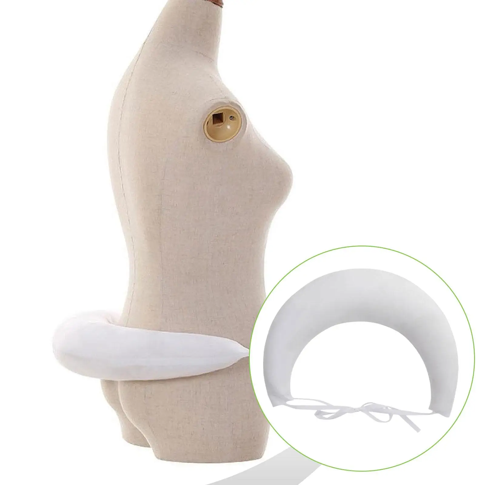 فستان نسائي أبيض صخب رول إليزابيث ريترو فستان فيكتوري رامب وسادة صخب تنورة قابلة للتعديل دعم ثوب نسائي