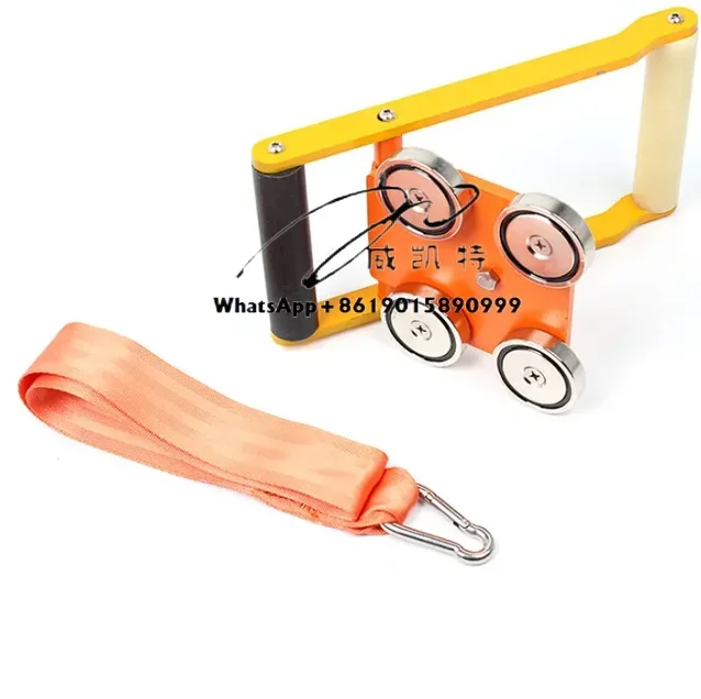 تركيبات القوارب البحرية 420 كجم، سلم تجريبي ثابت، مغناطيس مرساة أصفر #3