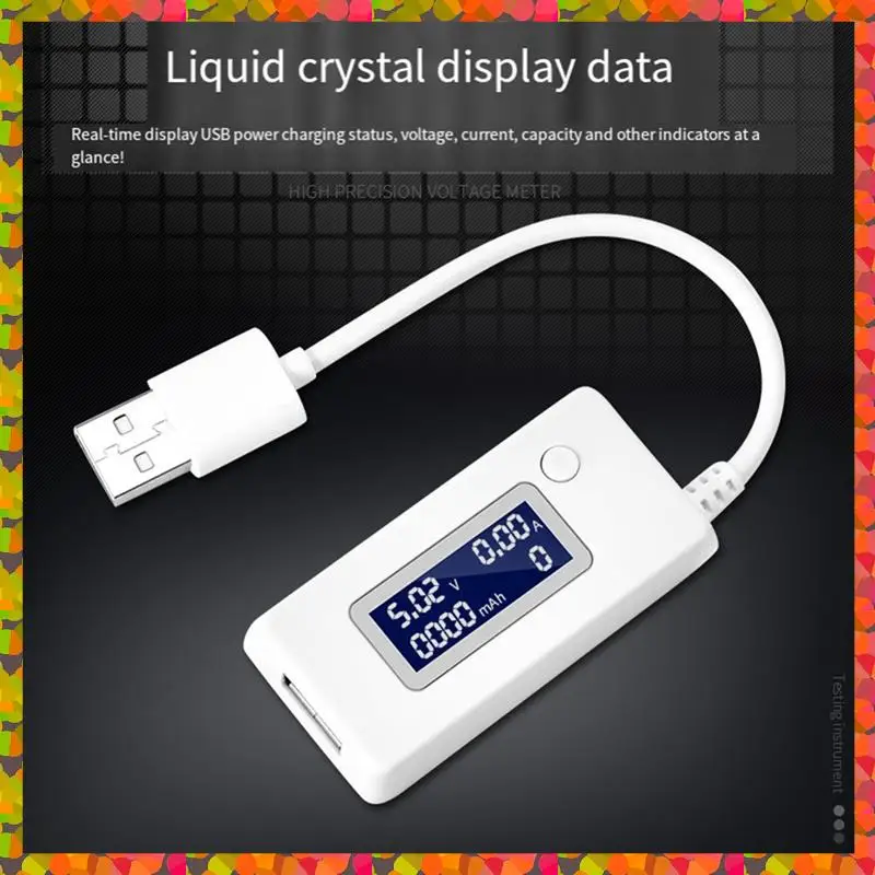 Promozione! Analizzatore di caricabatterie USB digitale LCD, tester 4-30 V 0-3 A per tensione, corrente e indicatore di stato della banca di potere