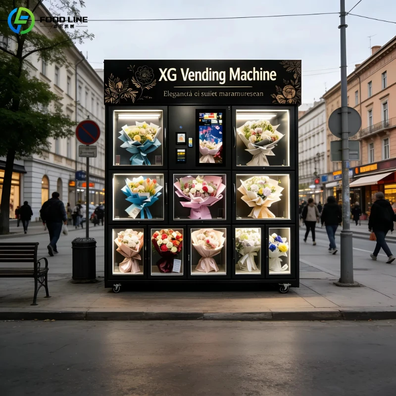 Flower ATM Vending Machine Smart Fresh Bouquet Dispenser Automatic Floral Kiosk Retail Customized