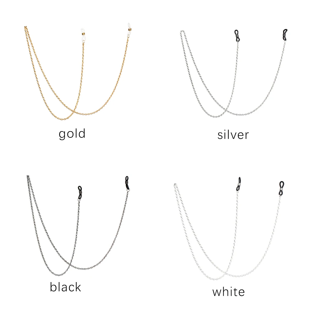 Женские и мужские металлические нескользящие винтажные очки, ожерелье, ремешок для очков, цепочка для очков, аксессуары для глаз