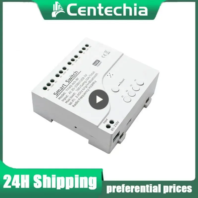 Tuya Smart Remote Control Wifi Wireless Switch Module 4/1CH DC 5V 12V 24V 32V 220V Inching Self-Locking RF Receive 10A Relays