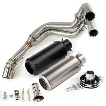 MT 07 FZ 07 Motorcycle Exhaust Full System For SC Project Muffler Slip on Sports Exhaust For Yamaha YZF R7 XSR700 Tracer 7 GT