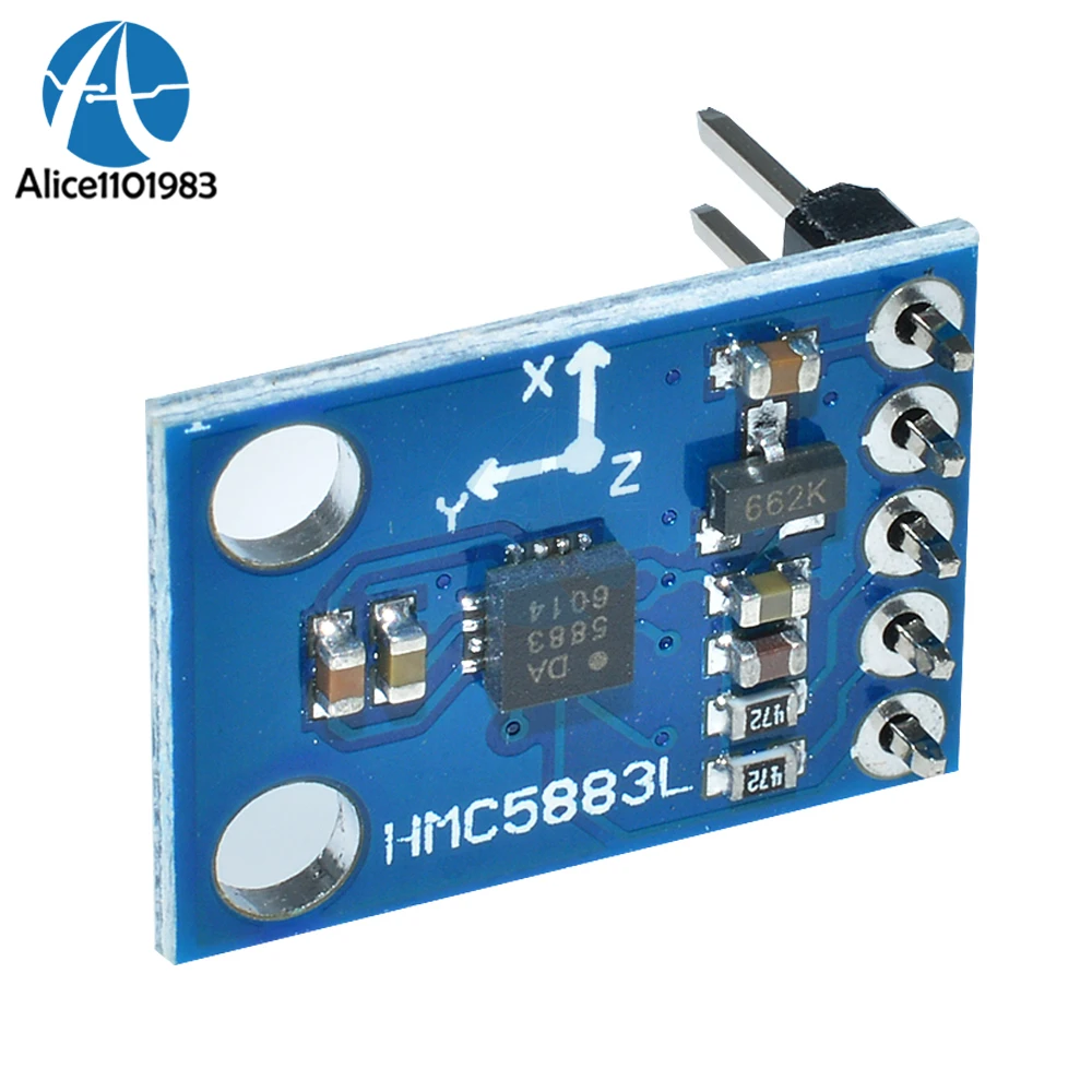 GY-273 HMC5883 HMC5883L 3-5V potrójny kompas moduł czujnika magnetometru dla Arduino trójosiowy moduł pola magnetycznego zestaw do samodzielnego