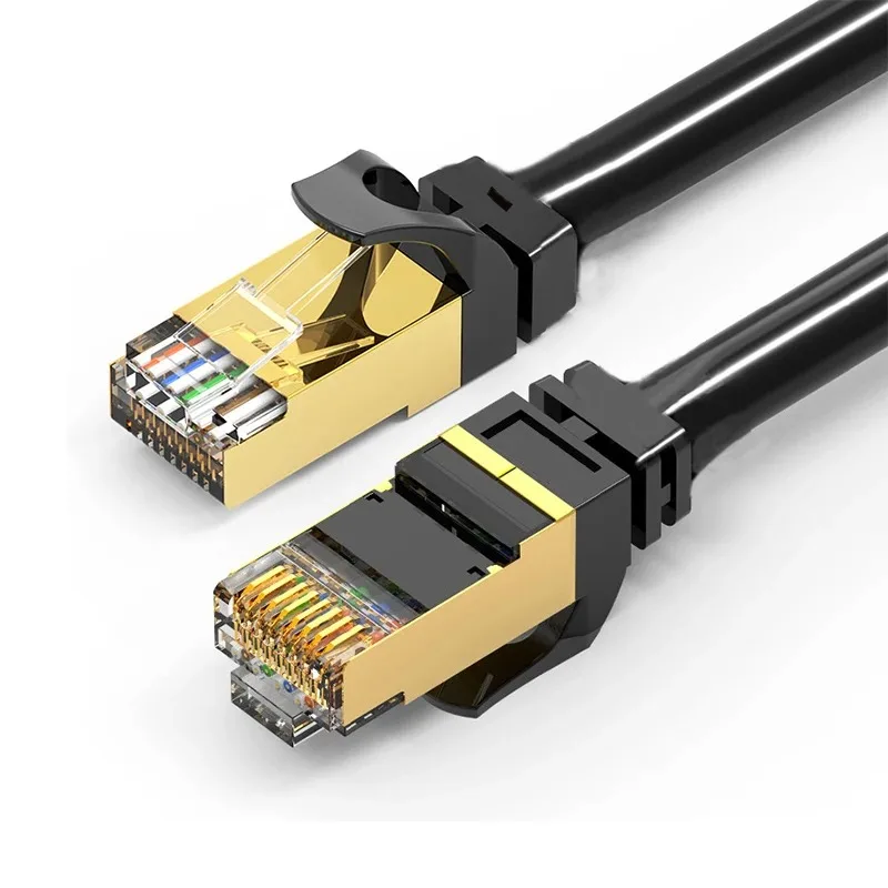 

CAT8 Ethernet Cable 40Gbps 2000MHz Shielded RJ45 Twisted Pair for Gaming WiFi7 High Speed Network Cable