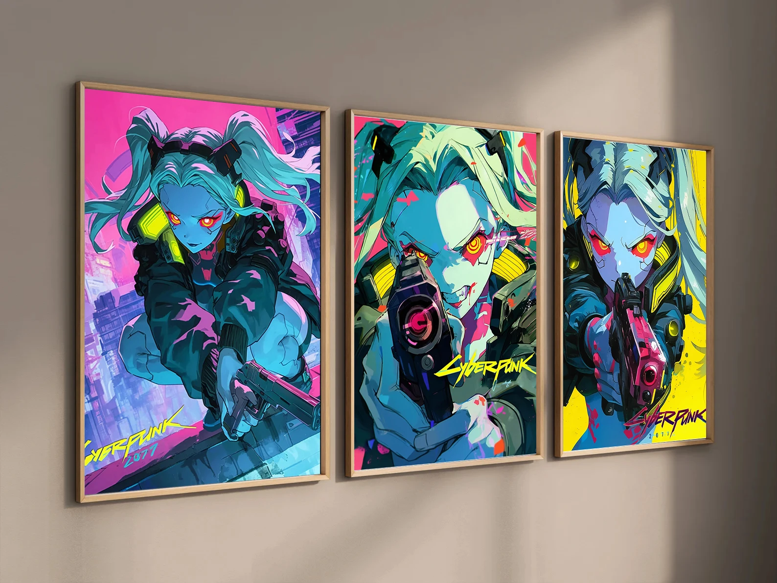 Game Cyberpunk Judy Poster Decor Wall Artwork Johnny Kid Gift V Home Decoration Art Adam Wallpaper Canvas Painting T-Bug