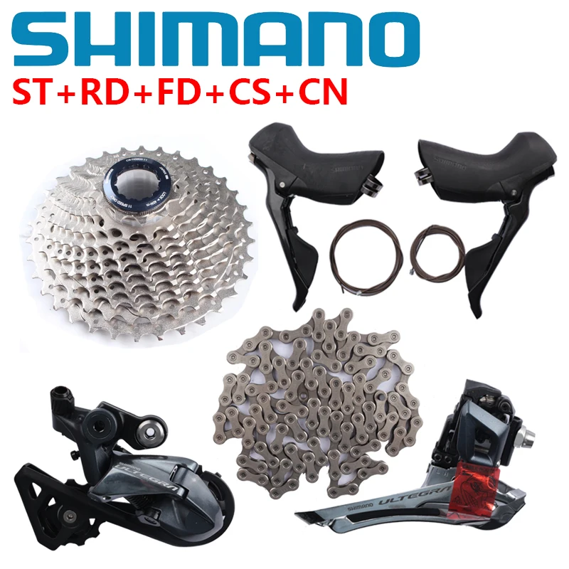Shimano 105 R7000 / Ultegra R8000 Groupset 2x11 Speed ST+FD+RD+CS+CN 11-25T 11-28T 11-30T 11-32T 11-34T For Road Bike Bicycle