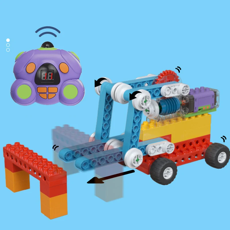 45002 9656 Motor Multi Power Functions  Early Simple Machines Set Large Particle Building Blocks Set Toys