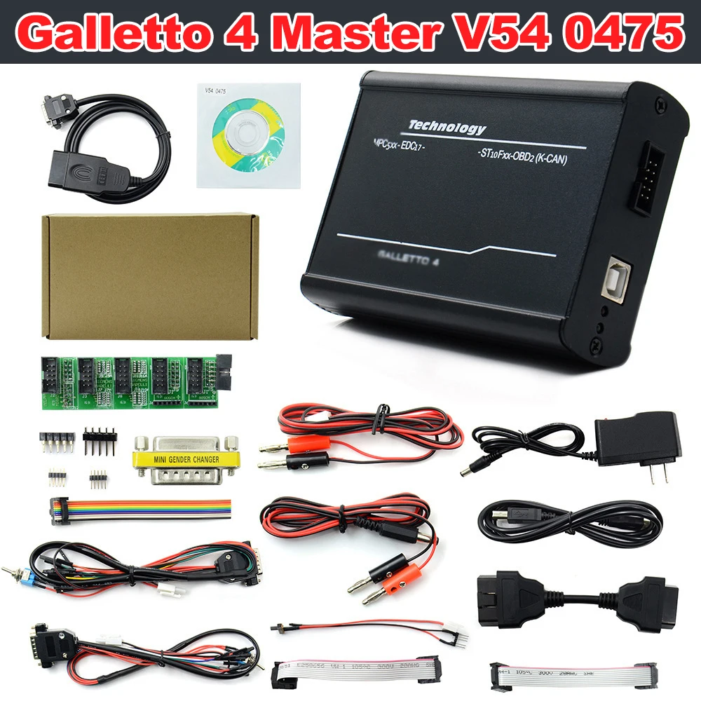 

Galletto 4 Master V54 0475 ECU Programmer Support BDM Tricore-Boot-OBD FW0475 Unlock Version Multi-language ECU Chip Tuning Tool